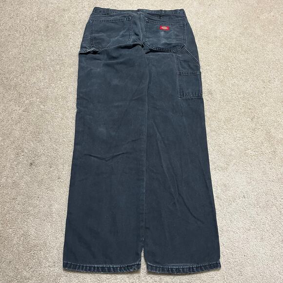 Dickies Carpenter Cargo Faded Black Work Pants 32Wx33L - Picture 1 of 6